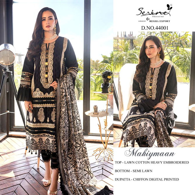 Serene Mahiymaan Latest Designer Festive Wear Cotton Pakistani Salwar Kameez Collection